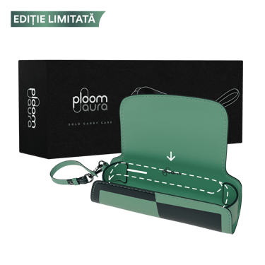 Etui din piele Teal Electric Pop pentru Ploom AURA
