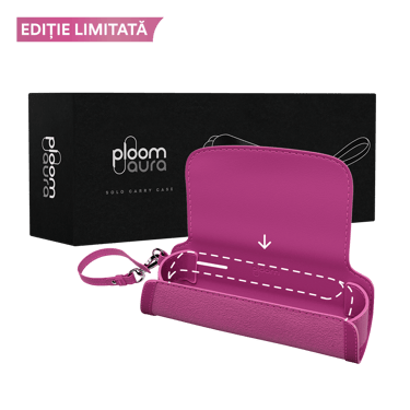 Etui din piele Fuchsia Flair pentru Ploom AURA