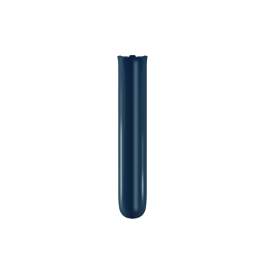 Vedere din față capac frontal Ploom AURA în culoarea Navy Blue.
