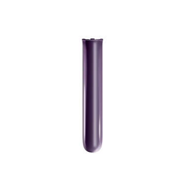 Vedere din față capac frontal Ploom AURA din material textil în culoarea Lavender.