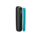 Vedere laterală capac frontal Ploom AURA Ocean Blue, separat de dispozitiv.
