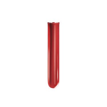 Vedere frontală a panoului Ploom AURA în culoarea Lava Red.
