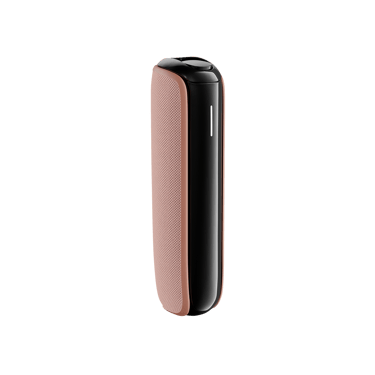 carcasa din material textil Rose Gold pentru Ploom AURA pe dispozitiv
