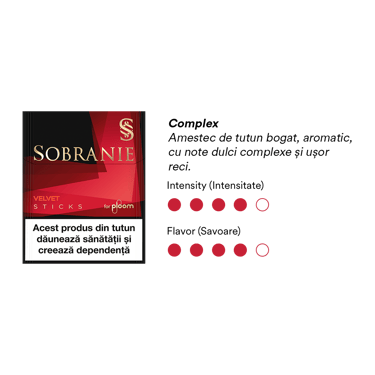 Pachet Sobranie Velvet Sticks