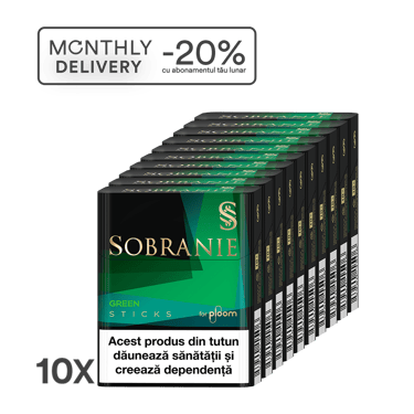Abonament - Sobranie Green Sticks - 1 cartuș