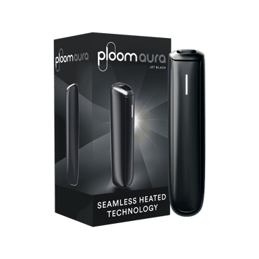 Ploom AURA Jet Black pack with device