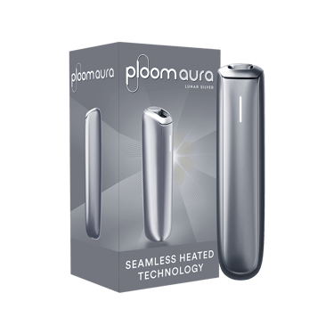 Ploom AURA Lunar Silver pack with device