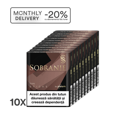 Abonament - Sobranie Tan Sticks - 1 cartuș