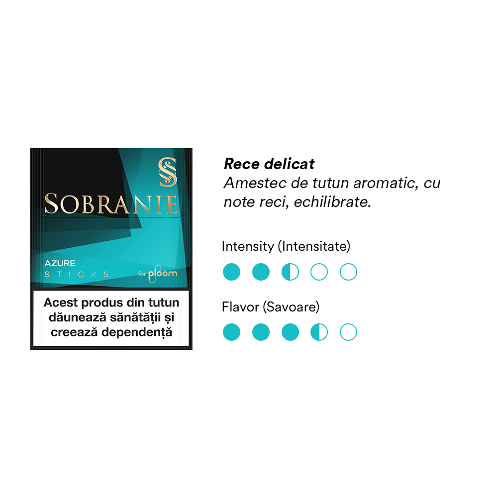 Pachet Sobranie Azure Sticks