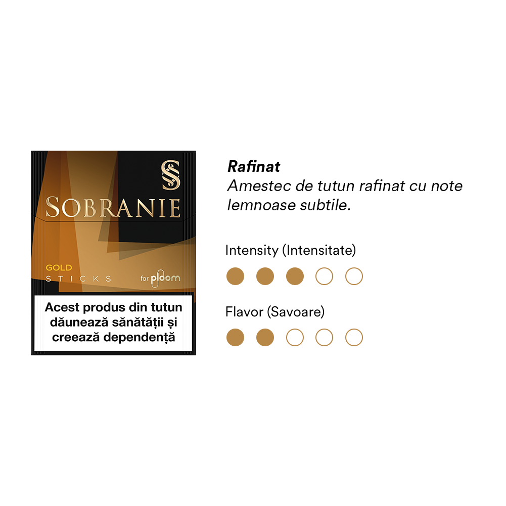 Pachet Sobranie Gold Sticks