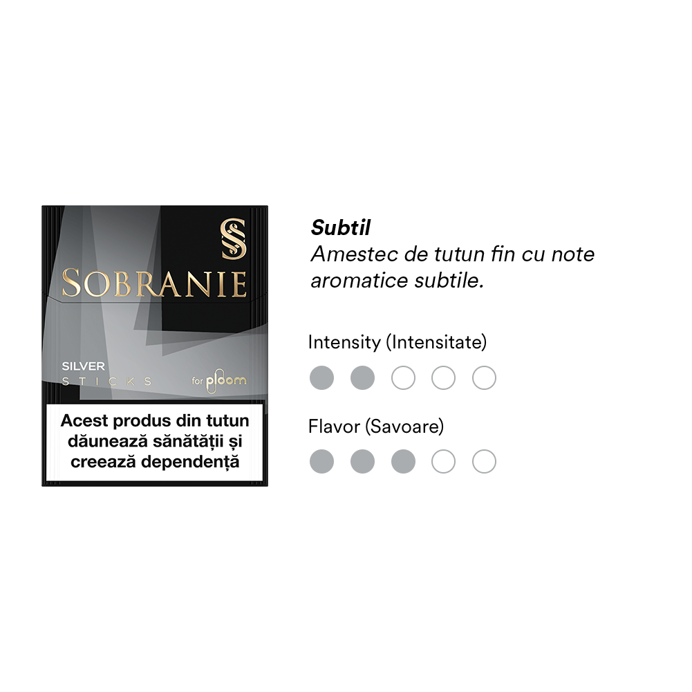 Pachet Sobranie Silver Sticks