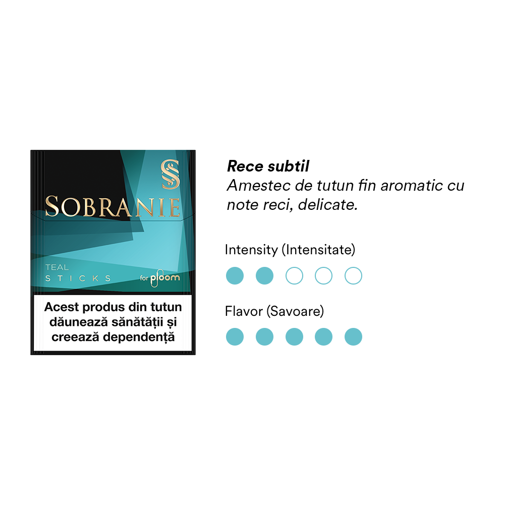 Pachet Sobranie Teal Sticks