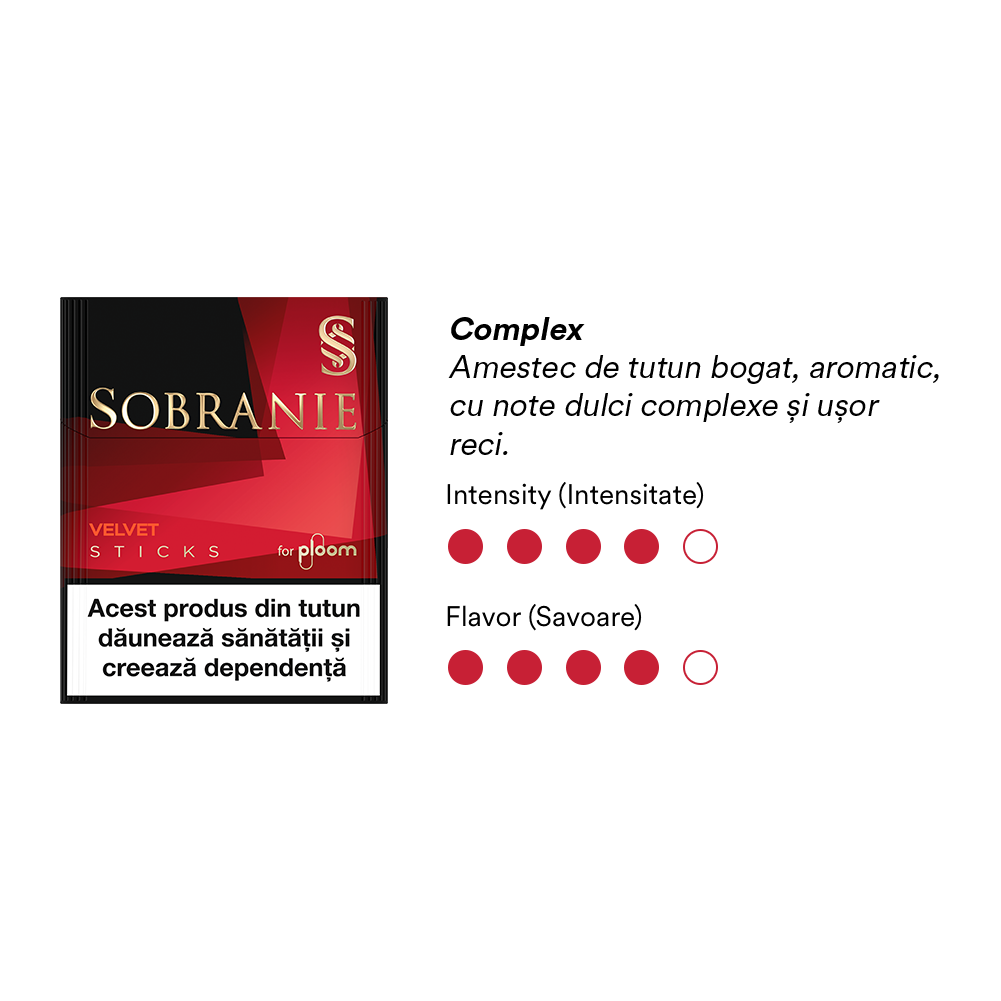 Pachet Sobranie Velvet Sticks