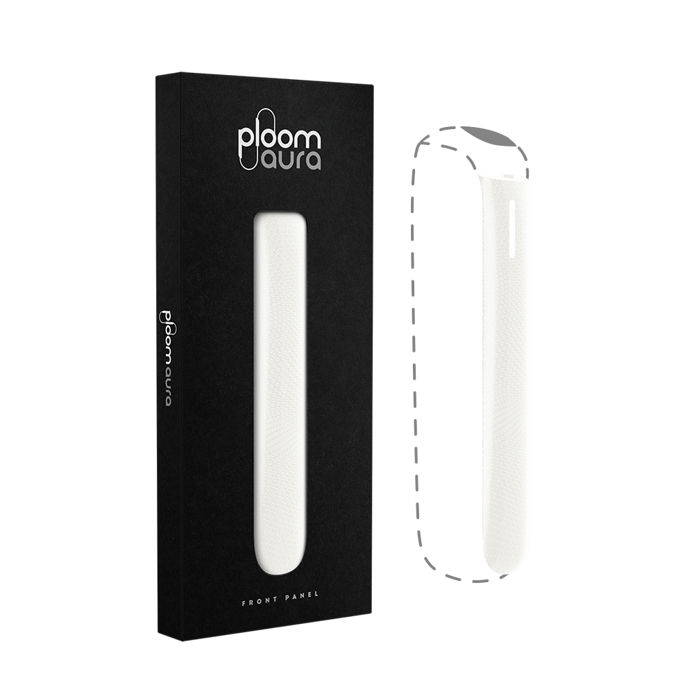 Capac frontal texturat Glacier White pentru Ploom AURA