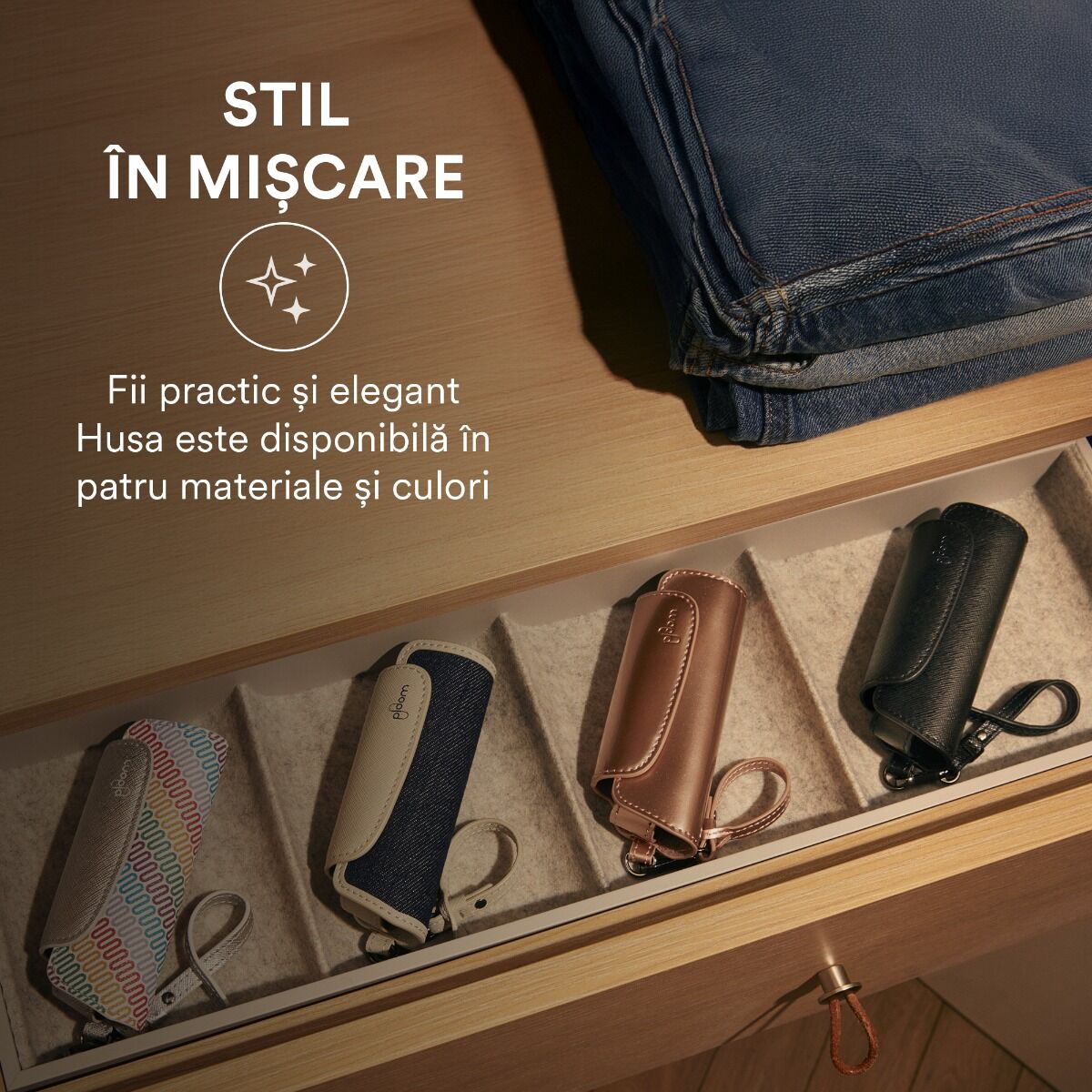 Etui din piele Fuchsia Flair pentru Ploom AURA